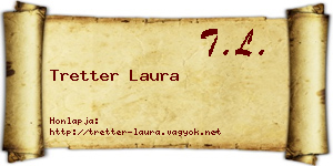 Tretter Laura névjegykártya